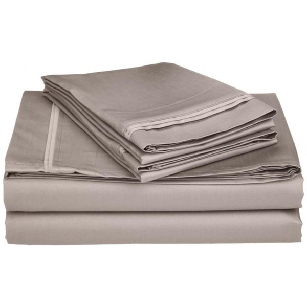 Superior  Egyptian Cotton 650 Thread Count Solid Sheet Set  Queen-Grey 650QNSH SLGR